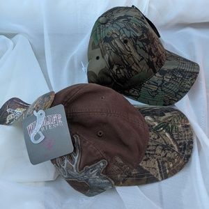 (2) New Camouflage Hats Caps